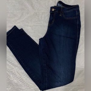 Dark wash denim jeans